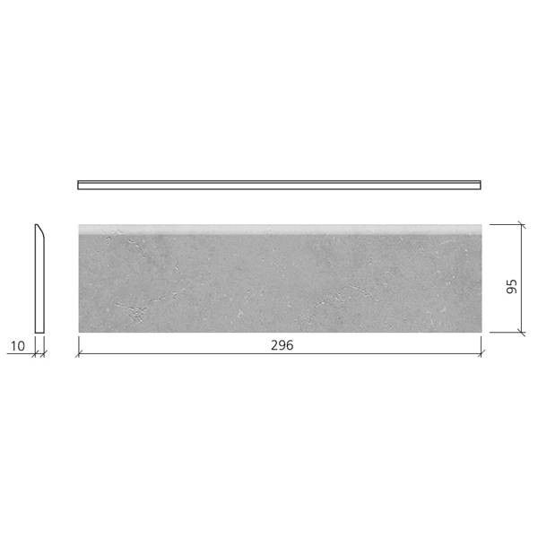 Mosa Divers 9,5x30cm Zwart Mat (203BP030010)
