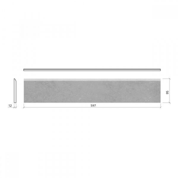 Mosa Solids 9,5x59,7cm Grijs Mat (5108BP060010)