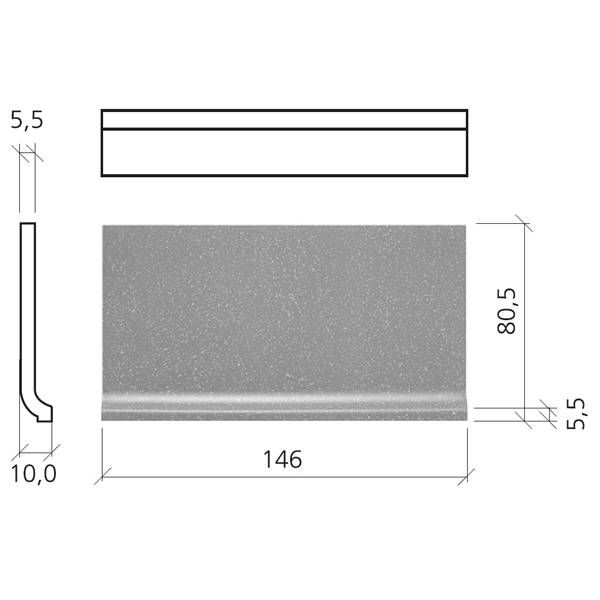 Mosa Global 7,5x15cm Grijs Mat (74020DP008015)